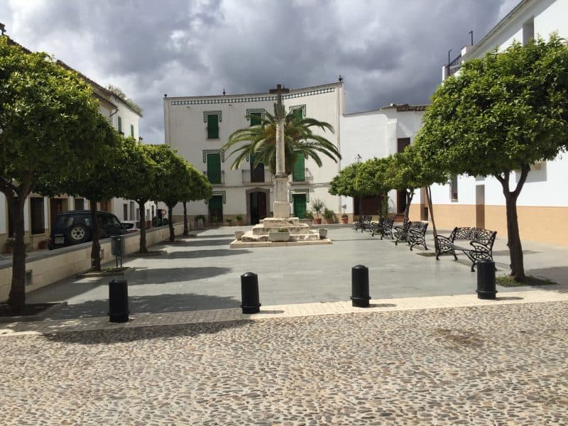 Main square in Spanish town