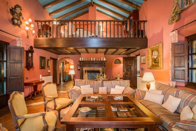 luxury villa living room Spain