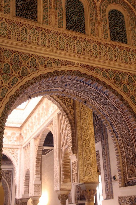 details of Islamic architecture in Seville
