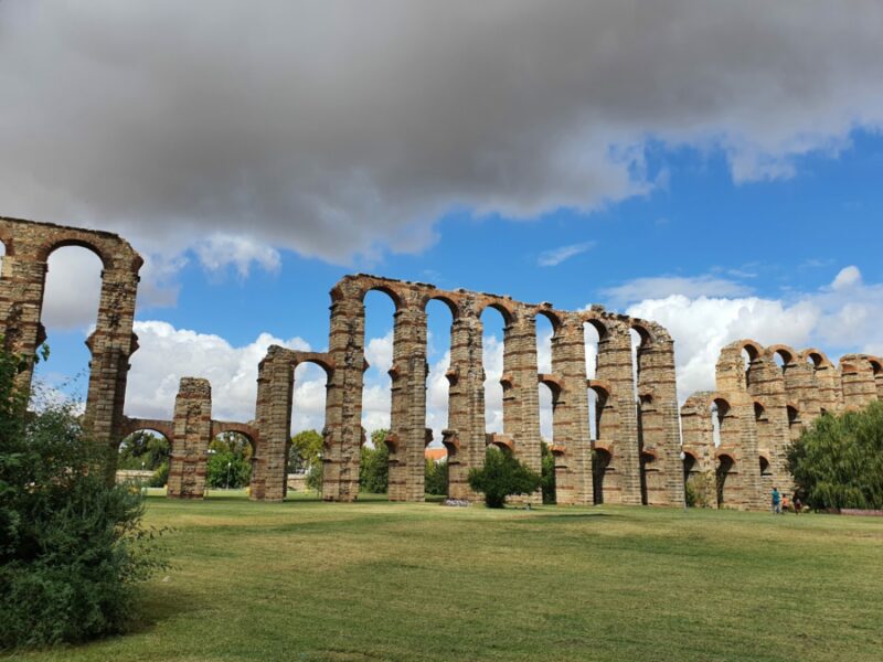Milagros aqueduct in Mérida, Spain