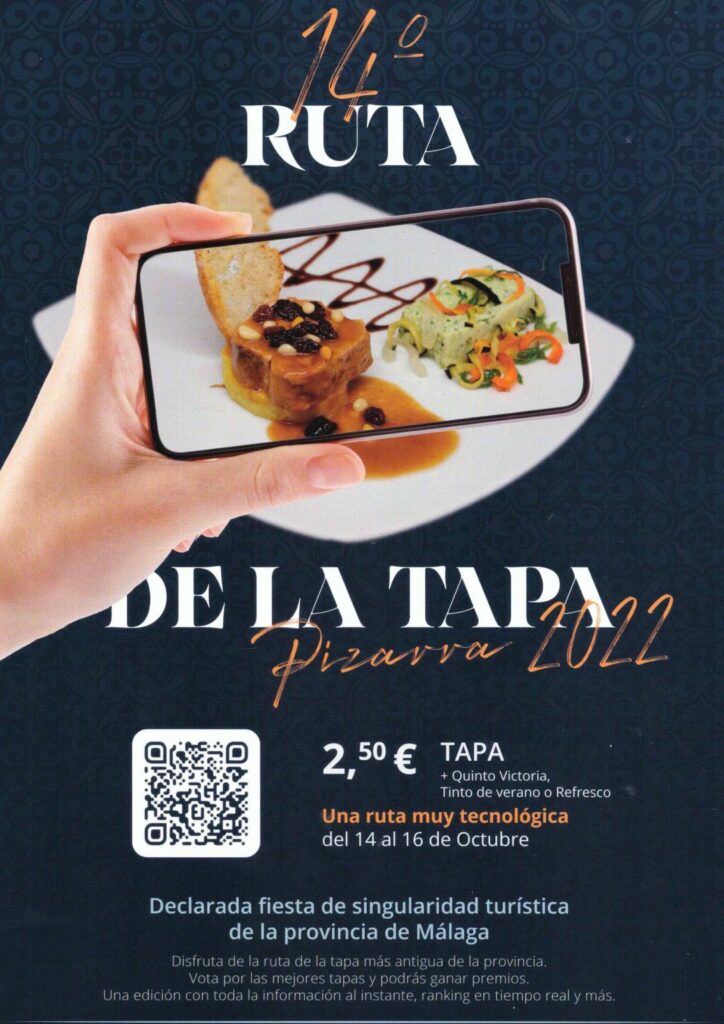 Málaga festivals - Ruta de la Tapa Pizarra poster