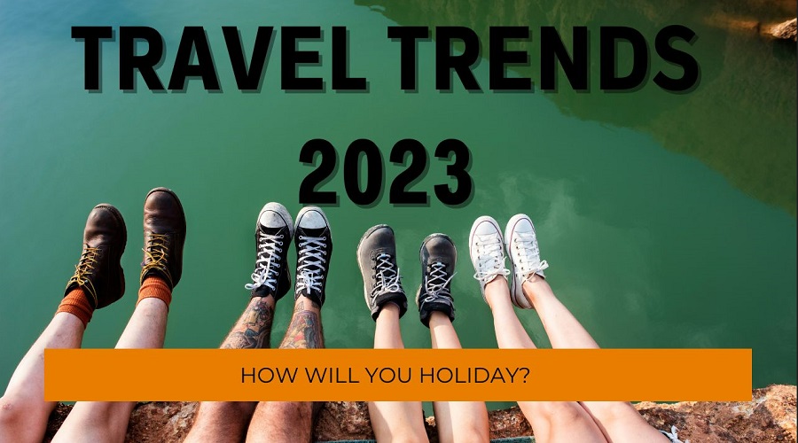 Travel Trends 2023 - Legs and shoes over water