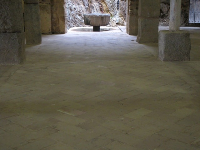 Patio of ablution inside mosque