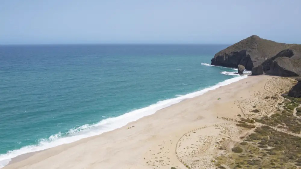 Which part of Andalucía is best for you? 4 The beaches of Cabo de Gata are some of the best in Spain. This is Playa de los Muertos named after shipwrecked sailors.