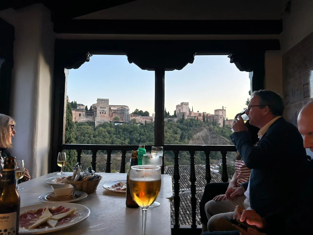 Hushpitality in Andalucia: the whisper of quiet luxury 3 views of the Alhambra over lunch. Image credit: Manni Coe