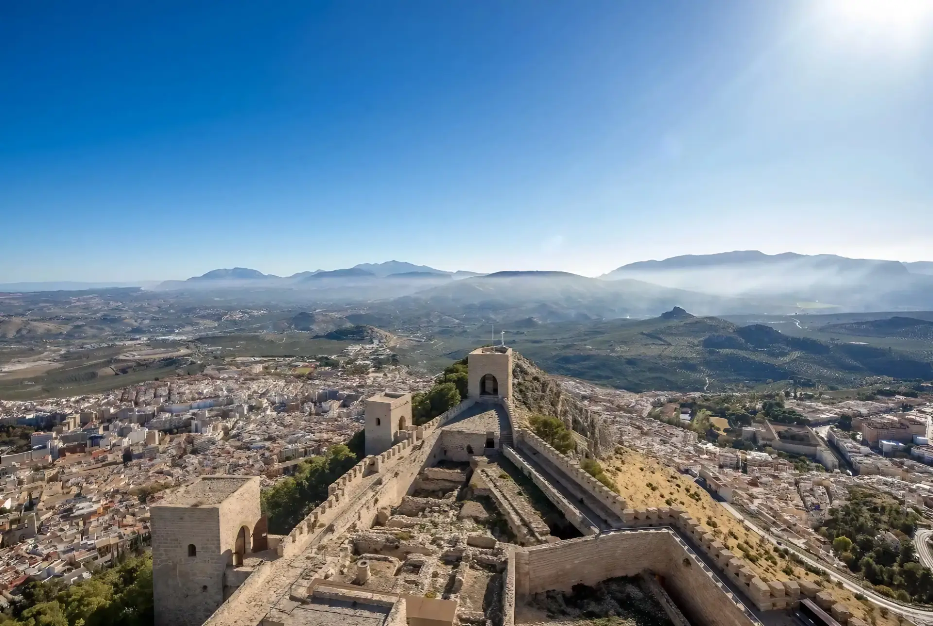 Main: panoramic view from Castillo Santa Catalina Jaen Image credit: https://castillosantacatalina.es
