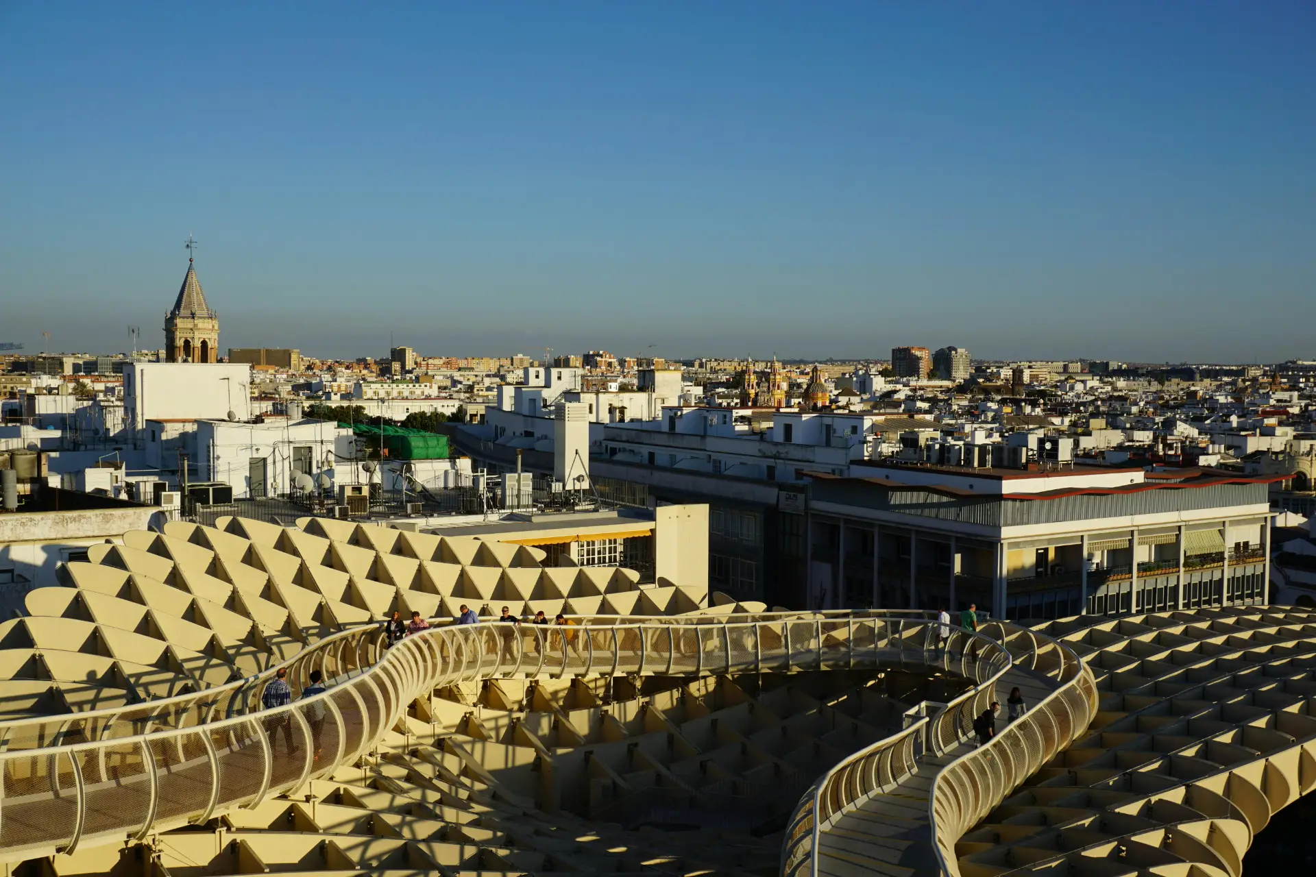Metropol Parasol in Seville During Daylight Photo by Marian Florinel Condruz: https://www.pexels.com/photo/metropol-parasol-in-seville-during-daylight-30741290/