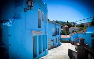 Smurf Villa in Juzcar, near Ronda in Andalucia